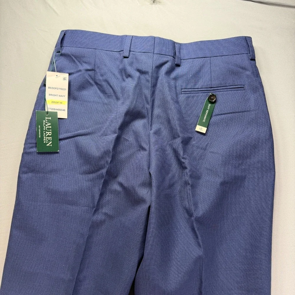 Lauren Ralph Lauren Dress Pants Mens 30x32 Blue Suit Seperates Office NWT